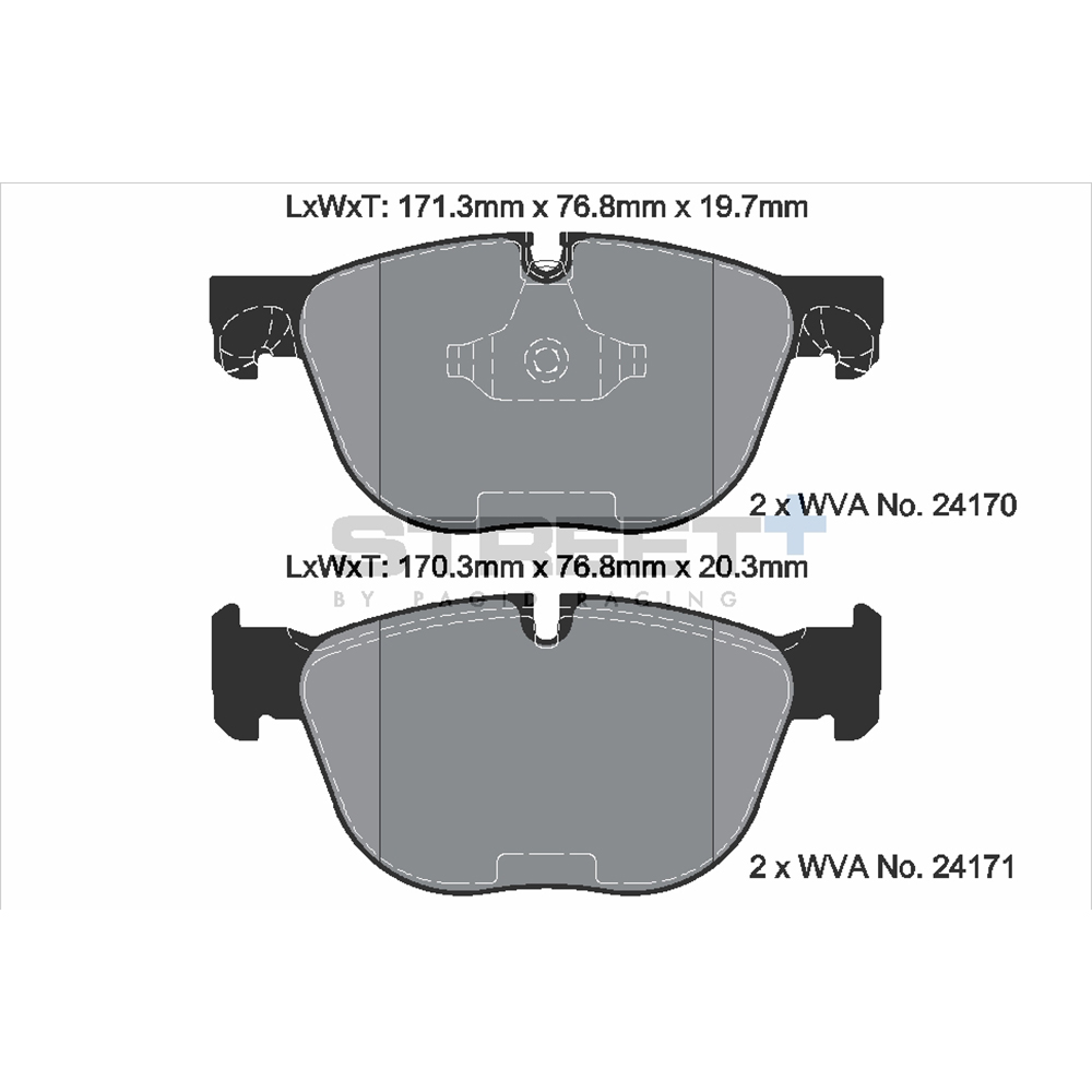 Pastiglie Freni Pagid Racing Street Plus + SP Stradali Sportive / Trackday - T8060SP2001