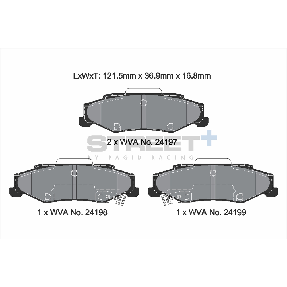 Pastiglie Freni Pagid Racing Street Plus + SP Stradali Sportive / Trackday - T8063SP2001