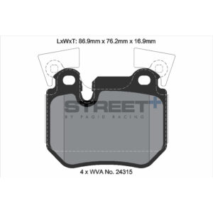 Pastiglie Freni Pagid Racing Street Plus + SP Stradali Sportive / Trackday - T8067SP2001