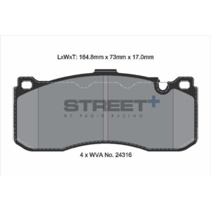 Pastiglie Freni Pagid Racing Street Plus + SP Stradali Sportive / Trackday - T8068SP2001