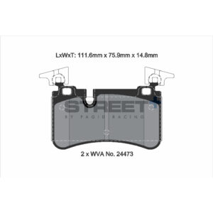 Pastiglie Freni Pagid Racing Street Plus + SP Stradali Sportive / Trackday - T8074SP2001