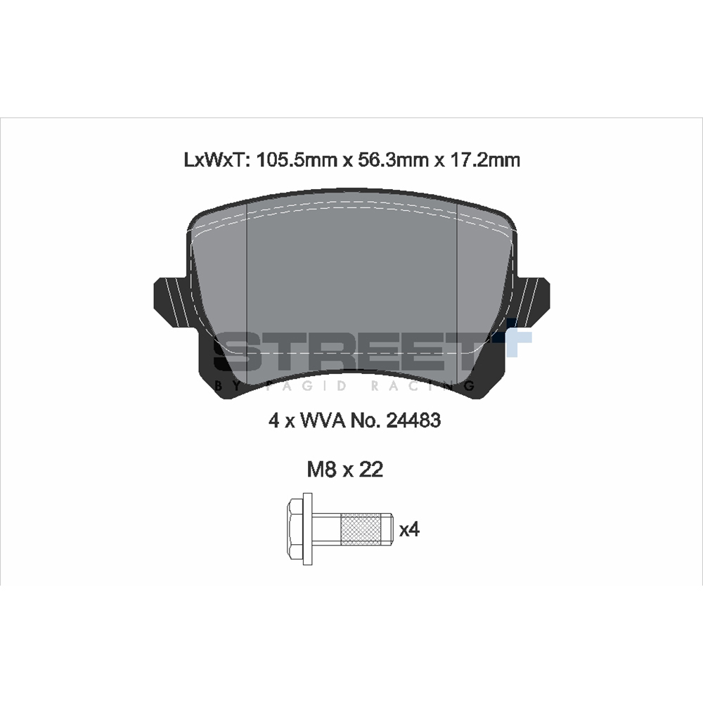 Pastiglie Freni Pagid Racing Street Plus + SP Stradali Sportive / Trackday - T8075SP2001