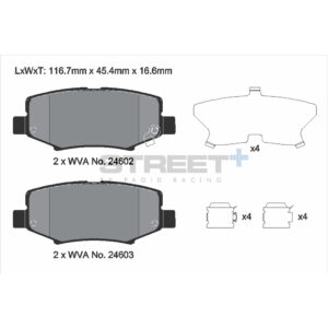 Pastiglie Freni Pagid Racing Street Plus + SP Stradali Sportive / Trackday - T8081SP2001