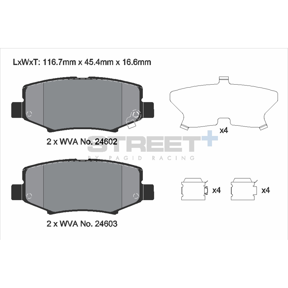 Pastiglie Freni Pagid Racing Street Plus + SP Stradali Sportive / Trackday - T8081SP2001