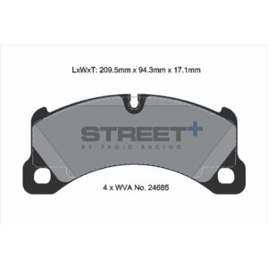 Pastiglie Freni Pagid Racing Street Plus + SP Stradali Sportive / Trackday - T8087SP2001