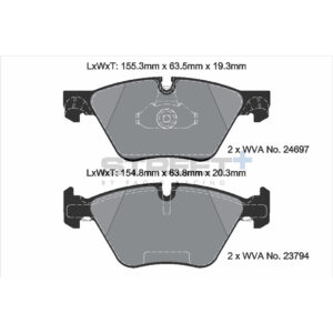 Pastiglie Freni Pagid Racing Street Plus + SP Stradali Sportive / Trackday - T8089SP2001