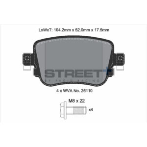 Pastiglie Freni Pagid Racing Street Plus + SP Stradali Sportive / Trackday - T8108SP2001