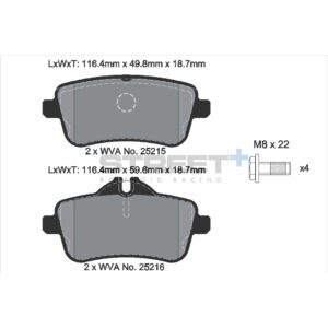 Pastiglie Freni Pagid Racing Street Plus + SP Stradali Sportive / Trackday - T8115SP2001