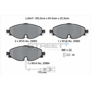 Pastiglie Freni Pagid Racing Street Plus + SP Stradali Sportive / Trackday - T8122SP2001