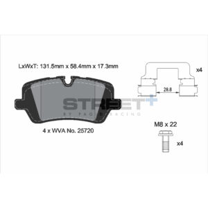 Pastiglie Freni Pagid Racing Street Plus + SP Stradali Sportive / Trackday - T8123SP2001