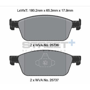 Pastiglie Freni Pagid Racing Street Plus + SP Stradali Sportive / Trackday - T8125SP2001