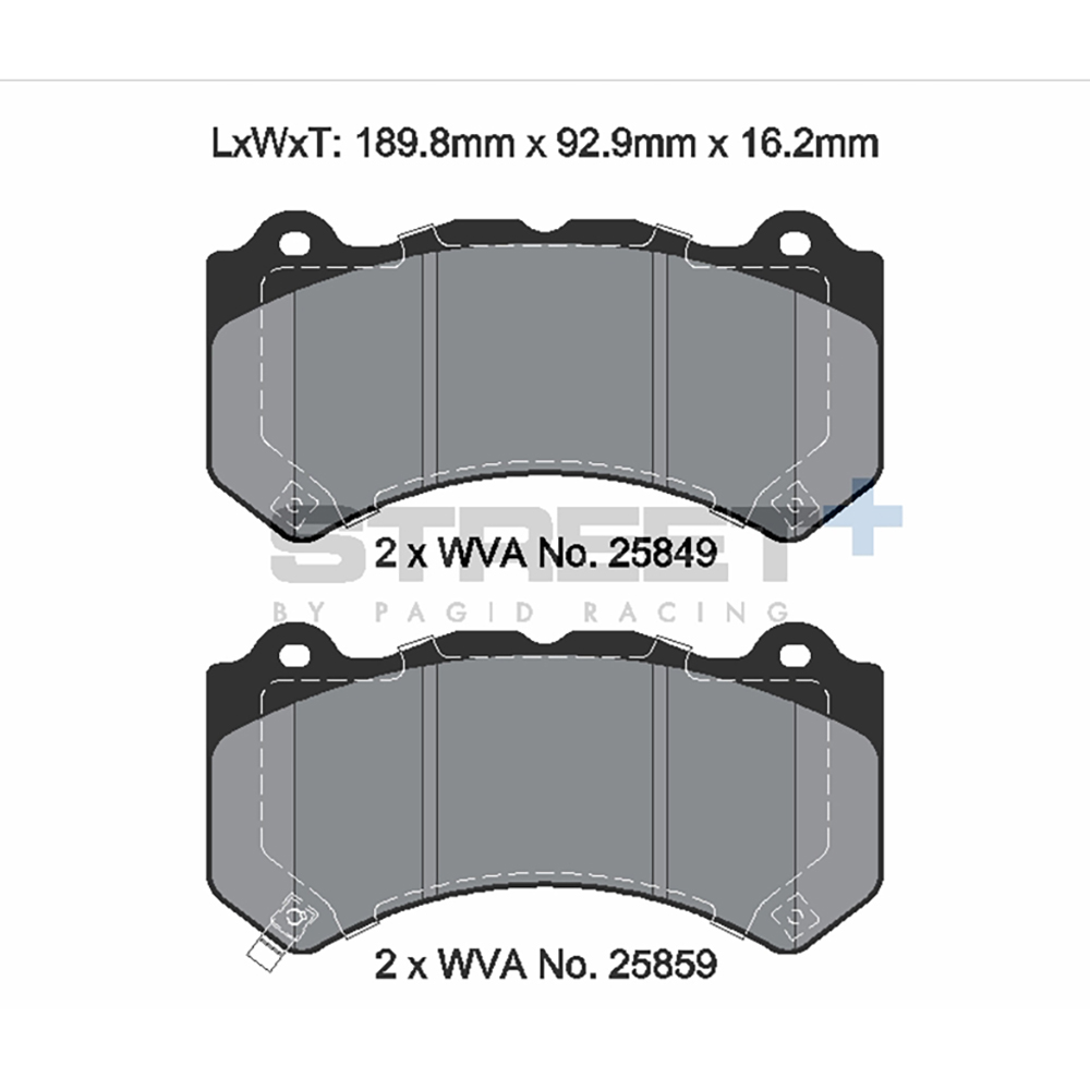 Pastiglie Freni Pagid Racing Street Plus + SP Stradali Sportive / Trackday - T8127SP2001