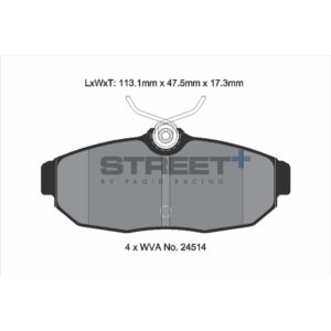 Pastiglie Freni Pagid Racing Street Plus + SP Stradali Sportive / Trackday - T8140SP2001