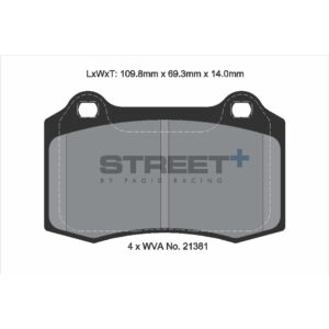 Pastiglie Freni Pagid Racing Street Plus + SP Stradali Sportive / Trackday - T8155SP2001