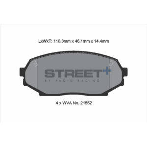 Pastiglie Freni Pagid Racing Street Plus + SP Stradali Sportive / Trackday - T8157SP2001