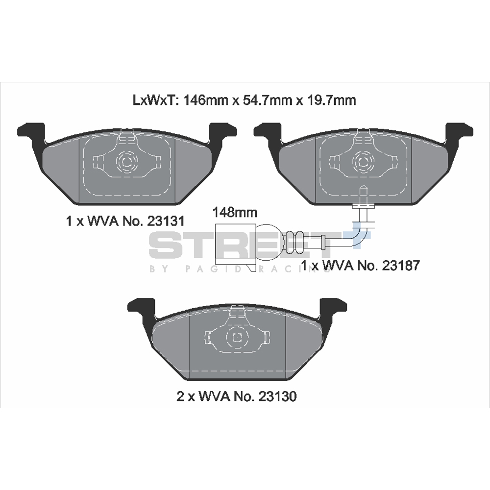 Pastiglie Freni Pagid Racing Street Plus + SP Stradali Sportive / Trackday - T8164SP2001