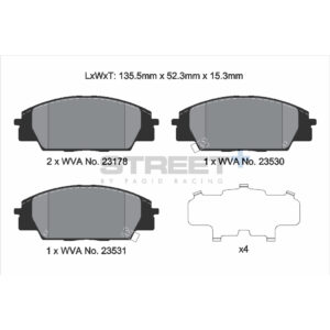 Pastiglie Freni Pagid Racing Street Plus + SP Stradali Sportive / Trackday - T8166SP2001