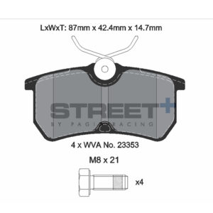 Pastiglie Freni Pagid Racing Street Plus + SP Stradali Sportive / Trackday - T8170SP2001