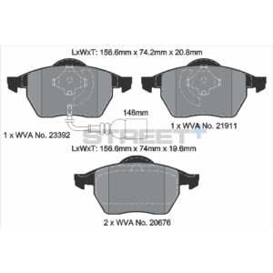Pastiglie Freni Pagid Racing Street Plus + SP Stradali Sportive / Trackday - T8173SP2001