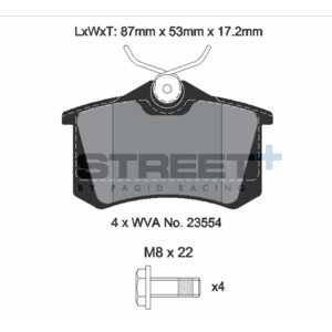 Pastiglie Freni Pagid Racing Street Plus + SP Stradali Sportive / Trackday - T8176SP2001