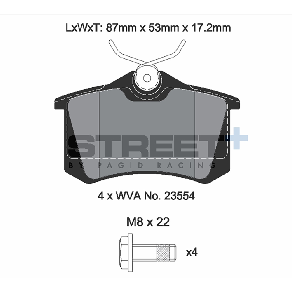 Pastiglie Freni Pagid Racing Street Plus + SP Stradali Sportive / Trackday - T8176SP2001