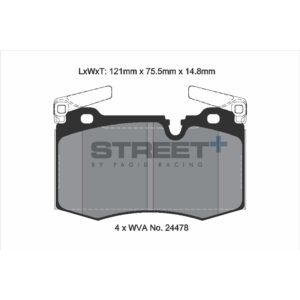 Pastiglie Freni Pagid Racing Street Plus + SP Stradali Sportive / Trackday - T8188SP2001