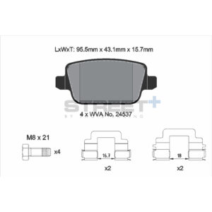 Pastiglie Freni Pagid Racing Street Plus + SP Stradali Sportive / Trackday - T8189SP2001