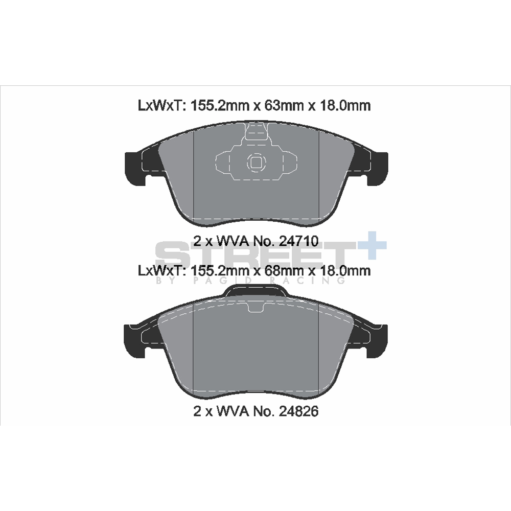 Pastiglie Freni Pagid Racing Street Plus + SP Stradali Sportive / Trackday - T8191SP2001