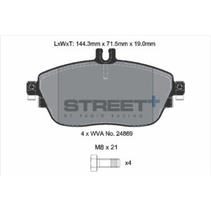 Pastiglie Freni Pagid Racing Street Plus + SP Stradali Sportive / Trackday - T8215SP2001