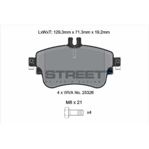Pastiglie Freni Pagid Racing Street Plus + SP Stradali Sportive / Trackday - T8216SP2001