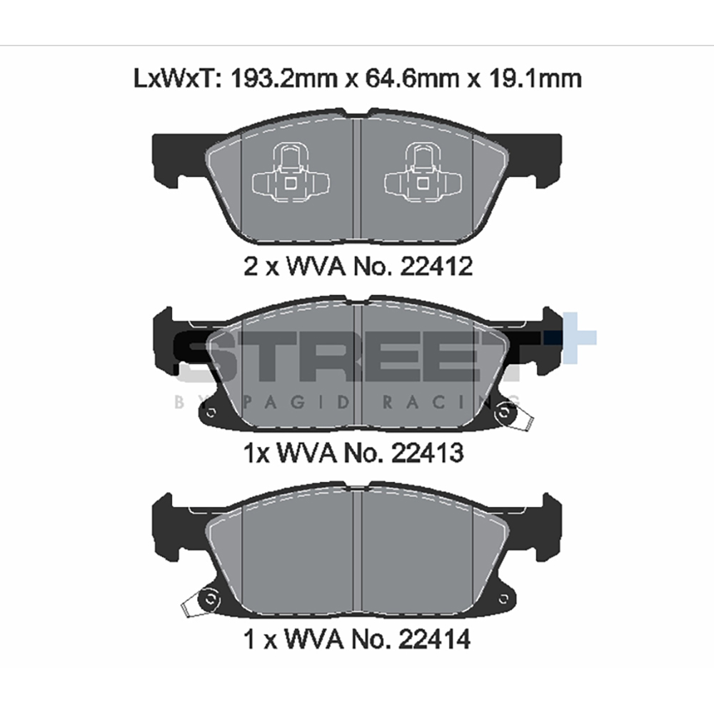Pastiglie Freni Pagid Racing Street Plus + SP Stradali Sportive / Trackday - T8236SP2001
