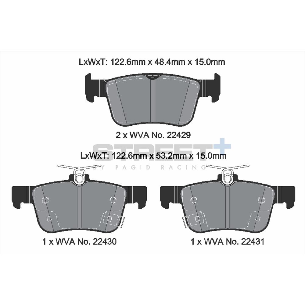 Pastiglie Freni Pagid Racing Street Plus + SP Stradali Sportive / Trackday - T8237SP2001