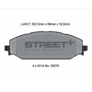 Pastiglie Freni Pagid Racing Street Plus + SP Stradali Sportive / Trackday - T8239SP2001