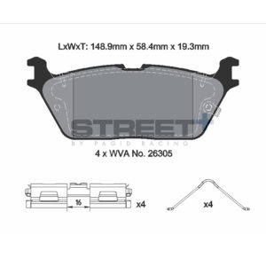 Pastiglie Freni Pagid Racing Street Plus + SP Stradali Sportive / Trackday - T8240SP2001