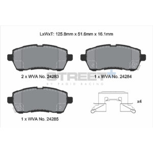 Pastiglie Freni Pagid Racing Street Plus + SP Stradali Sportive / Trackday - T8241SP2001