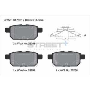 Pastiglie Freni Pagid Racing Street Plus + SP Stradali Sportive / Trackday - T8242SP2001