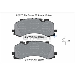 Pastiglie Freni Pagid Racing Street Plus + SP Stradali Sportive / Trackday - T8262SP2001