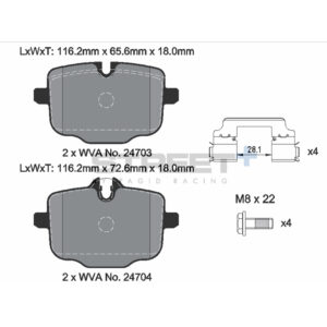 Pastiglie Freni Pagid Racing Street Plus + SP Stradali Sportive / Trackday - T8283SP2001