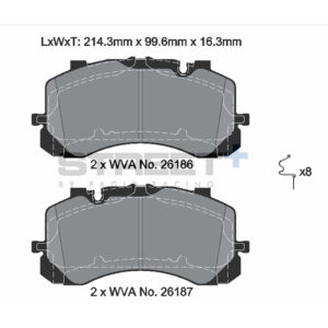 Pastiglie Freni Pagid Racing Street Plus + SP Stradali Sportive / Trackday - T8286SP2001