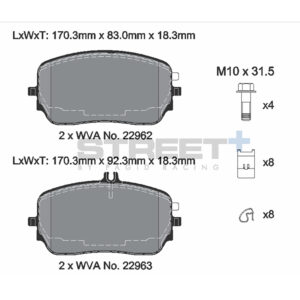 Pastiglie Freni Pagid Racing Street Plus + SP Stradali Sportive / Trackday - T8288SP2001