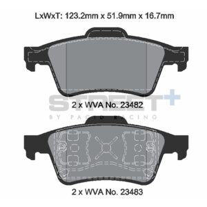 Pastiglie Freni Pagid Racing Street Plus + SP Stradali Sportive / Trackday - T8293SP2001