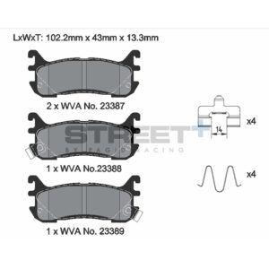 Pastiglie Freni Pagid Racing Street Plus + SP Stradali Sportive / Trackday - T8295SP2001