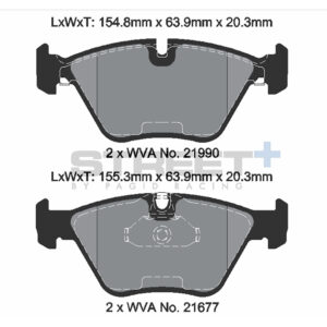 Pastiglie Freni Pagid Racing Street Plus + SP Stradali Sportive / Trackday - T8296SP2001