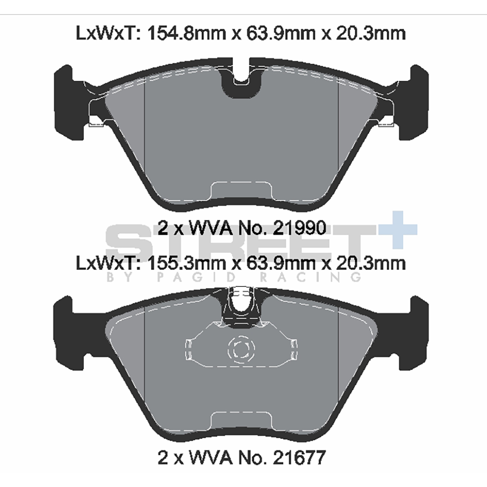Pastiglie Freni Pagid Racing Street Plus + SP Stradali Sportive / Trackday - T8296SP2001