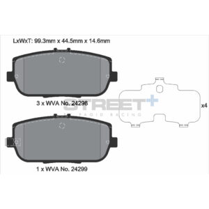 Pastiglie Freni Pagid Racing Street Plus + SP Stradali Sportive / Trackday - T8302SP2001