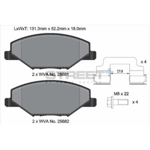 Pastiglie Freni Pagid Racing Street Plus + SP Stradali Sportive / Trackday - T8304SP2001