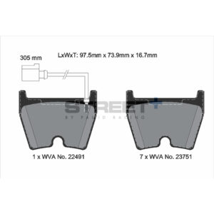Pastiglie Freni Pagid Racing Street Plus + SP Stradali Sportive / Trackday - T8306SP2001