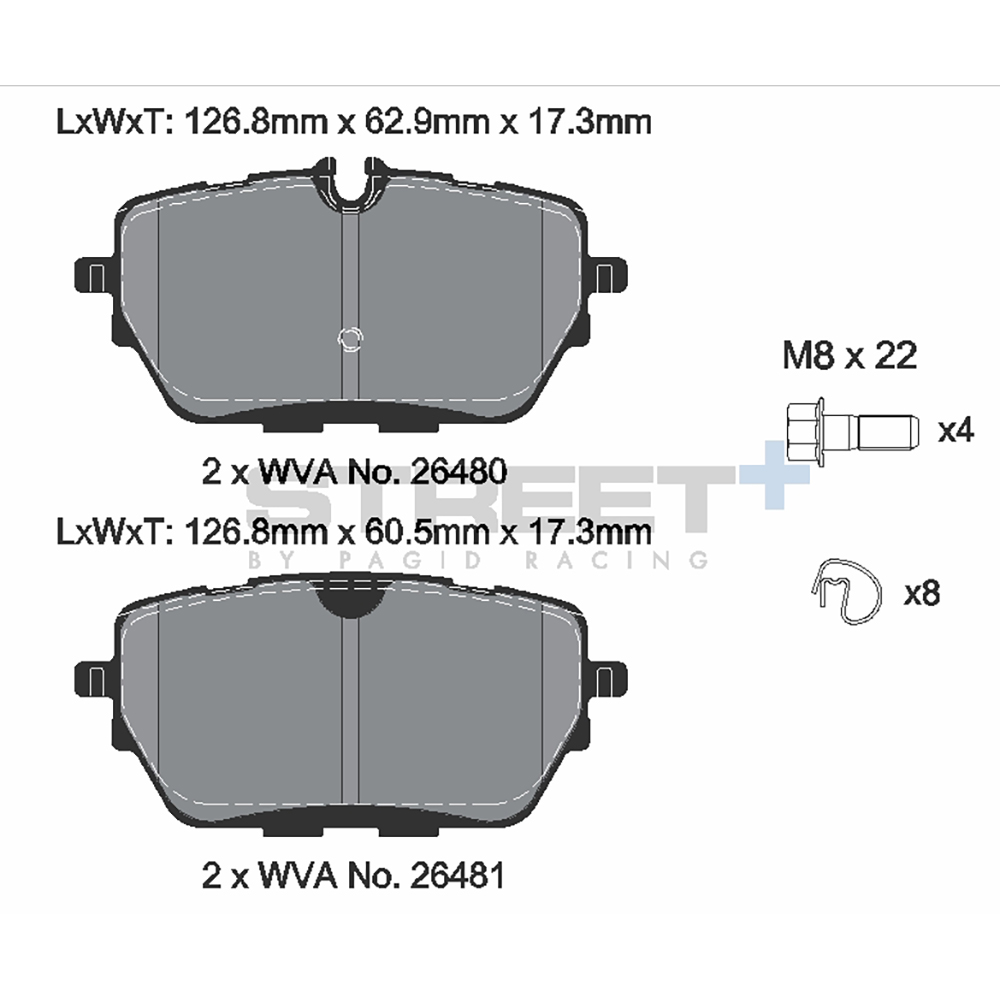 Pastiglie Freni Pagid Racing Street Plus + SP Stradali Sportive / Trackday - T8311SP2001