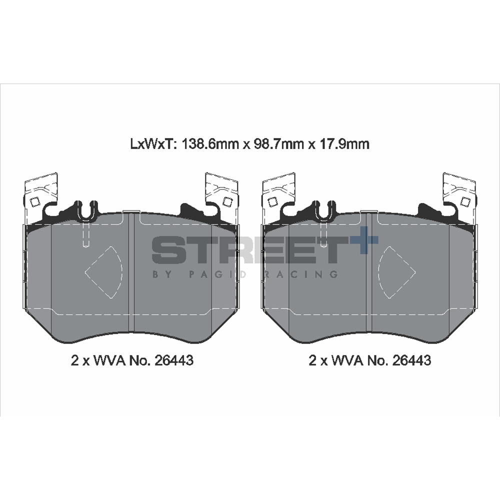 Pastiglie Freni Pagid Racing Street Plus + SP Stradali Sportive / Trackday - T8313SP2001