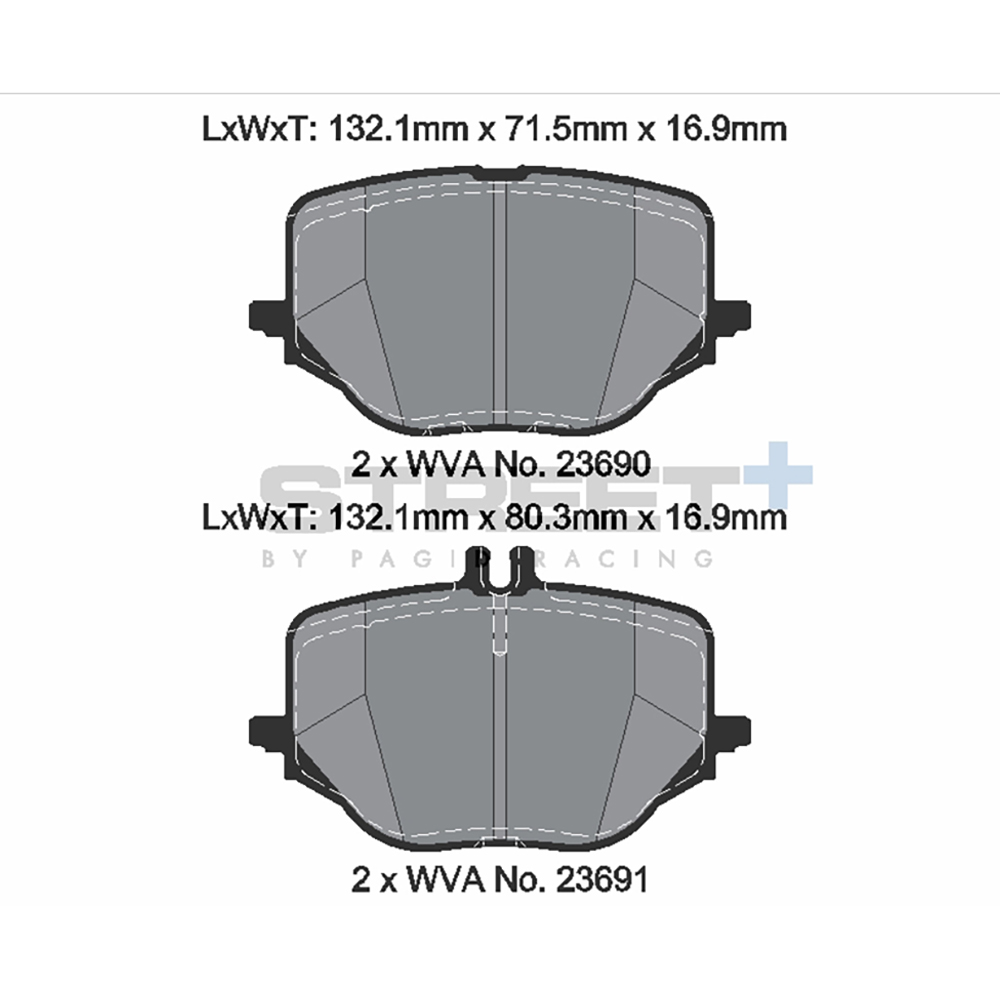 Pastiglie Freni Pagid Racing Street Plus + SP Stradali Sportive / Trackday - T8314SP2001